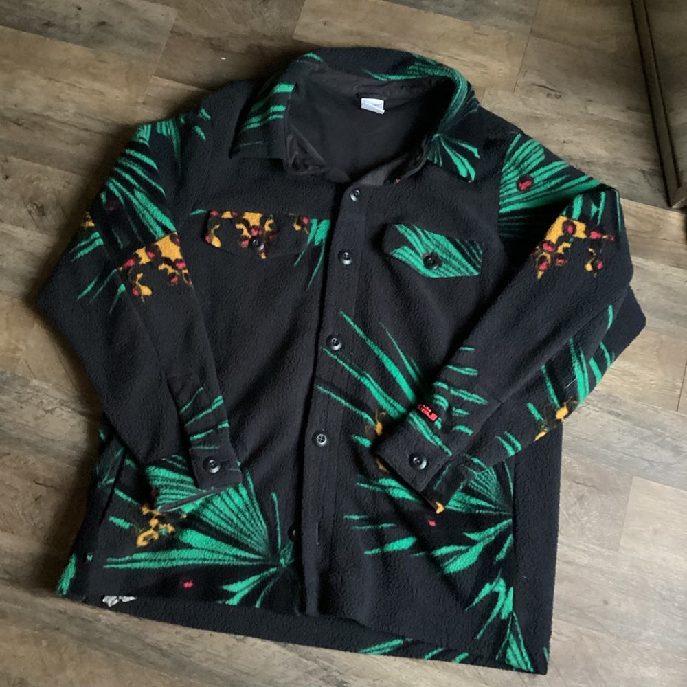 LeBron James Nike Tropical Black and Green Men's Jacket